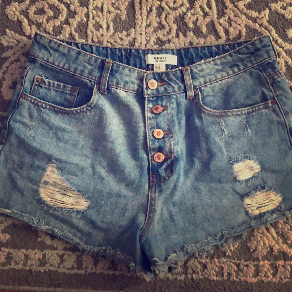 Denim shorts